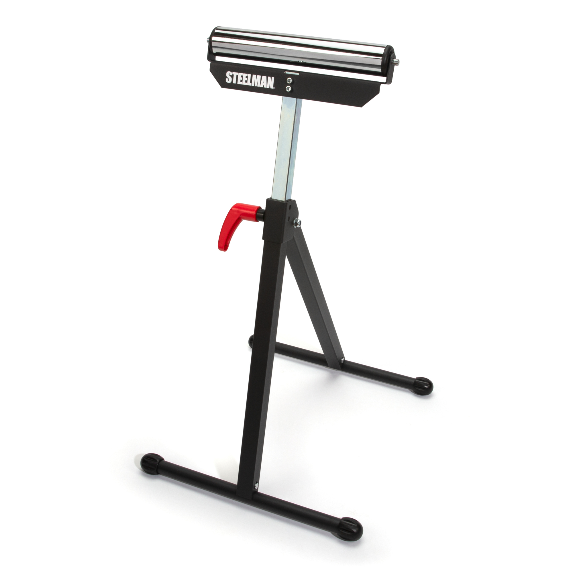 STEELMAN 11.5-Inch Wide Adjustable Single Roller Material Support Stand, Model# 67108